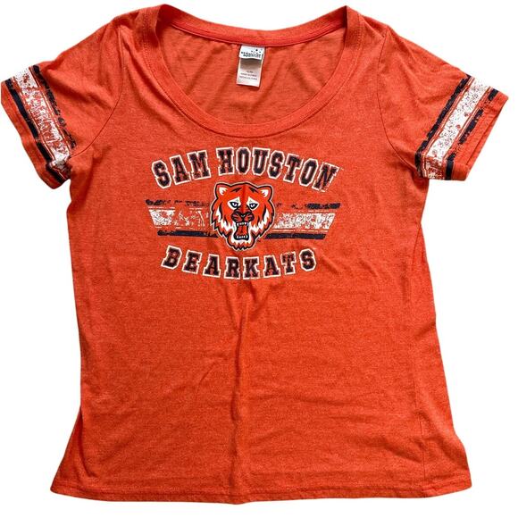 Creative Apparel Tops - Women's Sam Houston Bearkats Shirt X-Large Orange